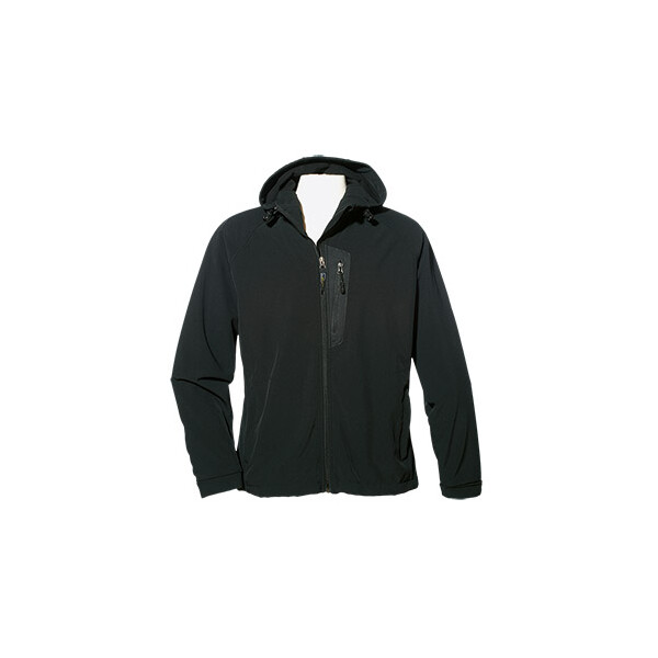 Herren Freizeitjacke GOTOP Vincenzo Softshell Jacke mit Kapuze Farbe: Black (Schwarz) Größe: L