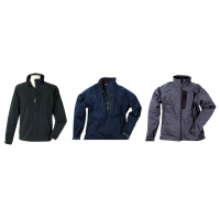 Herren Softshelljacke Segeljacke Freizeitjacke GOTOP Livorno Softshell Jacke Farbe: Black (Schwarz) Größe: M