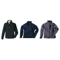 Herren Softshelljacke Segeljacke Freizeitjacke GOTOP Livorno Softshell Jacke Farbe: Black (Schwarz) Größe: L