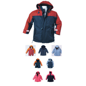 Kinderjacke zum Segeln und für die Freizeit GOTOP Kid Fireland 3-in-1 Jacke Farbe: Orange/Navy (Orange/Blau), Größe: 140