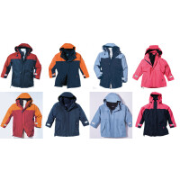 Kinderjacke zum Segeln und für die Freizeit GOTOP Kid Fireland 3-in-1 Jacke Farbe: Orange/Navy (Orange/Blau), Größe: 140