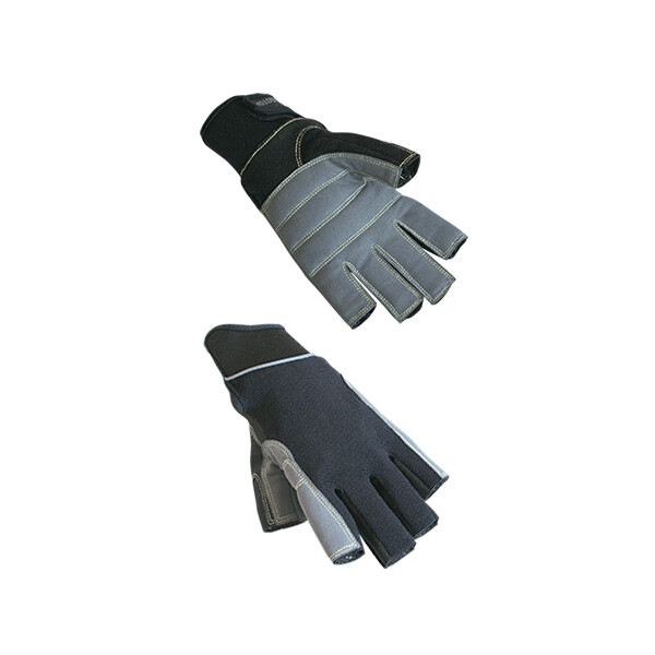 Racing Segelhandschuhe Handschuhe Farbe: Schwarz/Grau, Größe: M ( Medium )