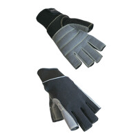 Racing Segelhandschuhe Handschuhe Farbe: Schwarz/Grau, Größe: M ( Medium )