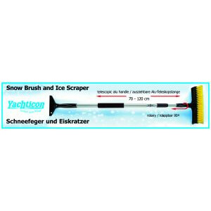 1a- Schneefeger mit Eiskratzer, Teleskopstiel 70 - 120 cm